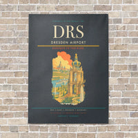 Thumbnail for Dresden Airport DRS vertical canvas print - no frame - gray background