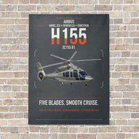 Thumbnail for Airbus H155 EC155 B1 vertical canvas print - no frame - gray background