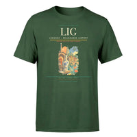 Thumbnail for Limoges – Bellegarde Airport (LIG) T-Shirt single-side front print in Dark Green | limoges-bellegarde-airport-lig-double-side-t-shirt