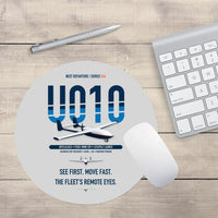 Thumbnail for Airbus U010 Aliaca Fixed-wing design on light gray round mouse pad
