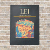 Thumbnail for Almería Airport LEI vertical canvas print - no frame - gray background