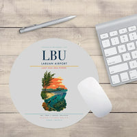 Thumbnail for Labuan Airport (LBU) design on light gray round mouse pad