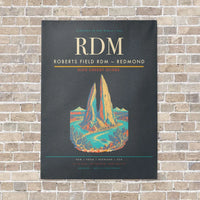 Thumbnail for Roberts Field RDM — Redmond vertical canvas print - no frame - gray background