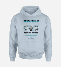 Thumbnail for DJI Matrice 4T design on light blue hoodie single side
