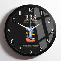 Thumbnail for Bristol Airport BRS Wall-Clock Framed - Black
