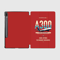 Thumbnail for Airbus A300-600R design on red samsung tablet tablet case