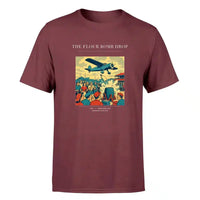 Thumbnail for VINTAGE G4259 - The Flour Bomb Drop - Premium T-Shirt design on darkred premium t shirt