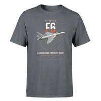 Thumbnail for Hawker Hunter F6 design on gray t-shirt, single-side print