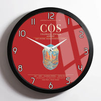 Thumbnail for Colorado Springs Airport COS Wall-Clock Framed - Red