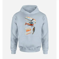 Thumbnail for SIGNAL 589 - Hover Hold Commit design on light blue hoodie single side