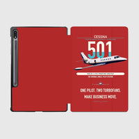 Thumbnail for Cessna 501 Citation I SP design on red samsung tablet tablet case