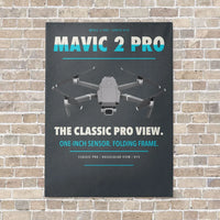 Thumbnail for DJI Mavic 2 Pro vertical canvas print - no frame - gray background