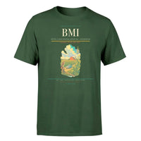 Thumbnail for Central Illinois Regional Airport (BMI) T-Shirt single-side front print in Dark Green | central-illinois-regional-airport-bmi-double-side-t-shirt
