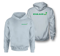 Thumbnail for EVA Air Airlines logo on light blue double side hoodie