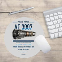 Thumbnail for AE 3007 design on light gray round mouse pad