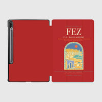 Thumbnail for Fes (FEZ) design on red samsung tablet tablet case