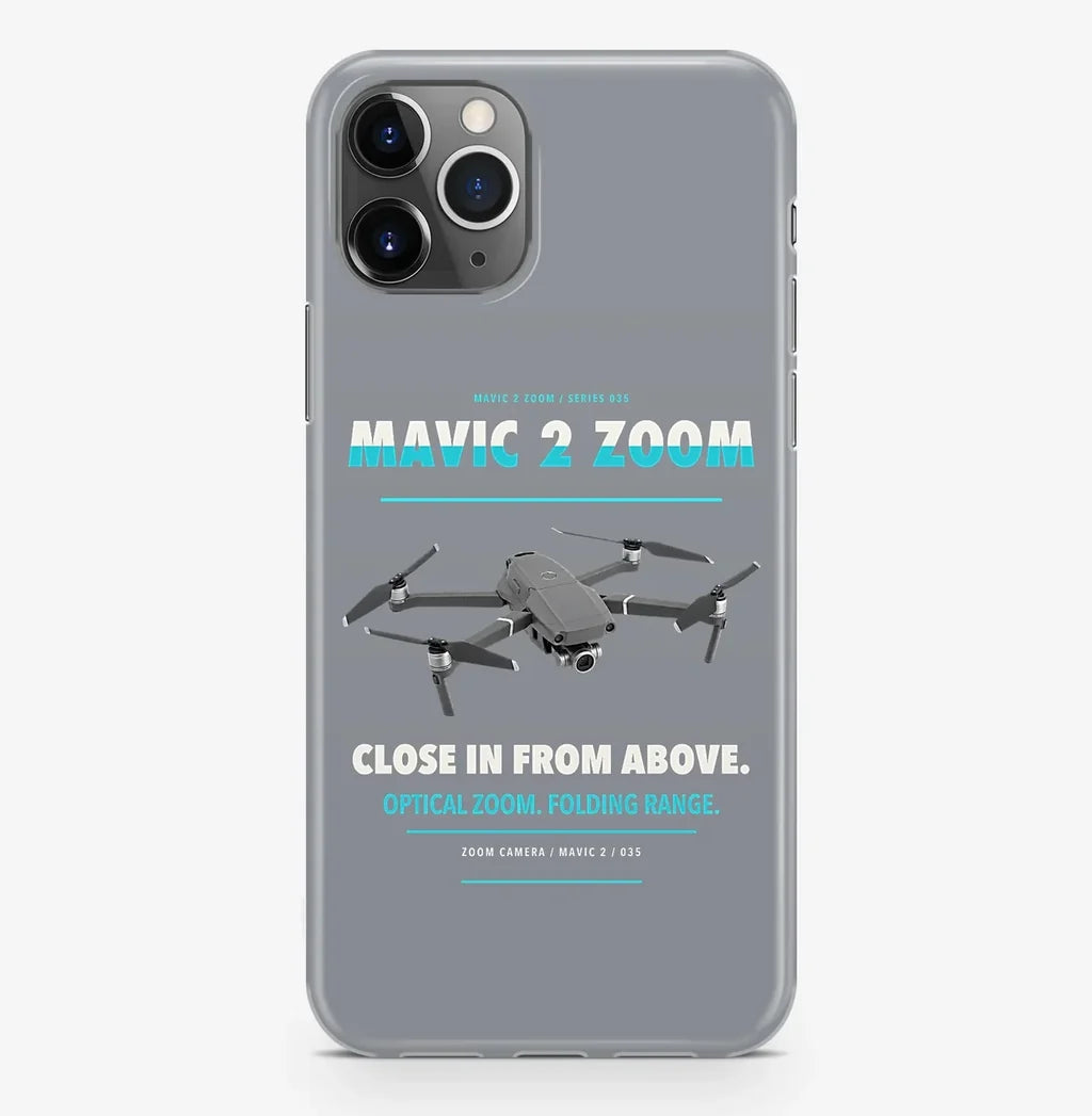 DJI Mavic 2 Zoom Case ProMax design on gray iphone case promax