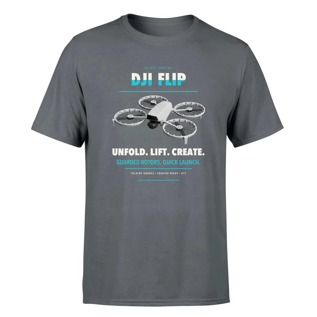DJI Flip design on gray single side