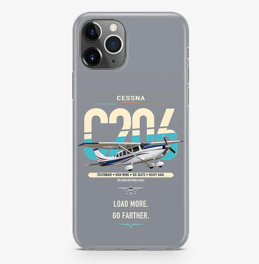 Cessna 206 Stationair design on gray magsafe iphone case, for iPhone Pro Max