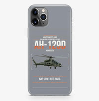 Thumbnail for AgustaWestland AH-129D Mangusta design on gray magsafe iphone case, for iPhone Pro Max