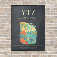 Thumbnail for Billy Bishop Toronto City Airport YTZ - Canvas Framed - Gray