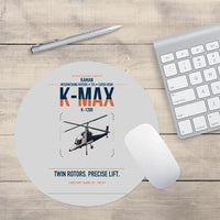 Thumbnail for Kaman K-1200 K-MAX design on light gray round mouse pad