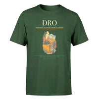 Thumbnail for Durango–La Plata County Airport (DRO) T-Shirt single-side front print in Dark Green | durangola-plata-county-airport-dro-double-side-t-shirt