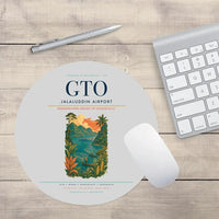 Thumbnail for Jalaluddin Airport (GTO) design on light gray round mouse pad