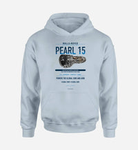Thumbnail for PEARL 15 design on light blue hoodie single side
