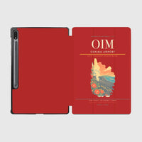 Thumbnail for Oshima Airport (OIM) design on red samsung tablet tablet case
