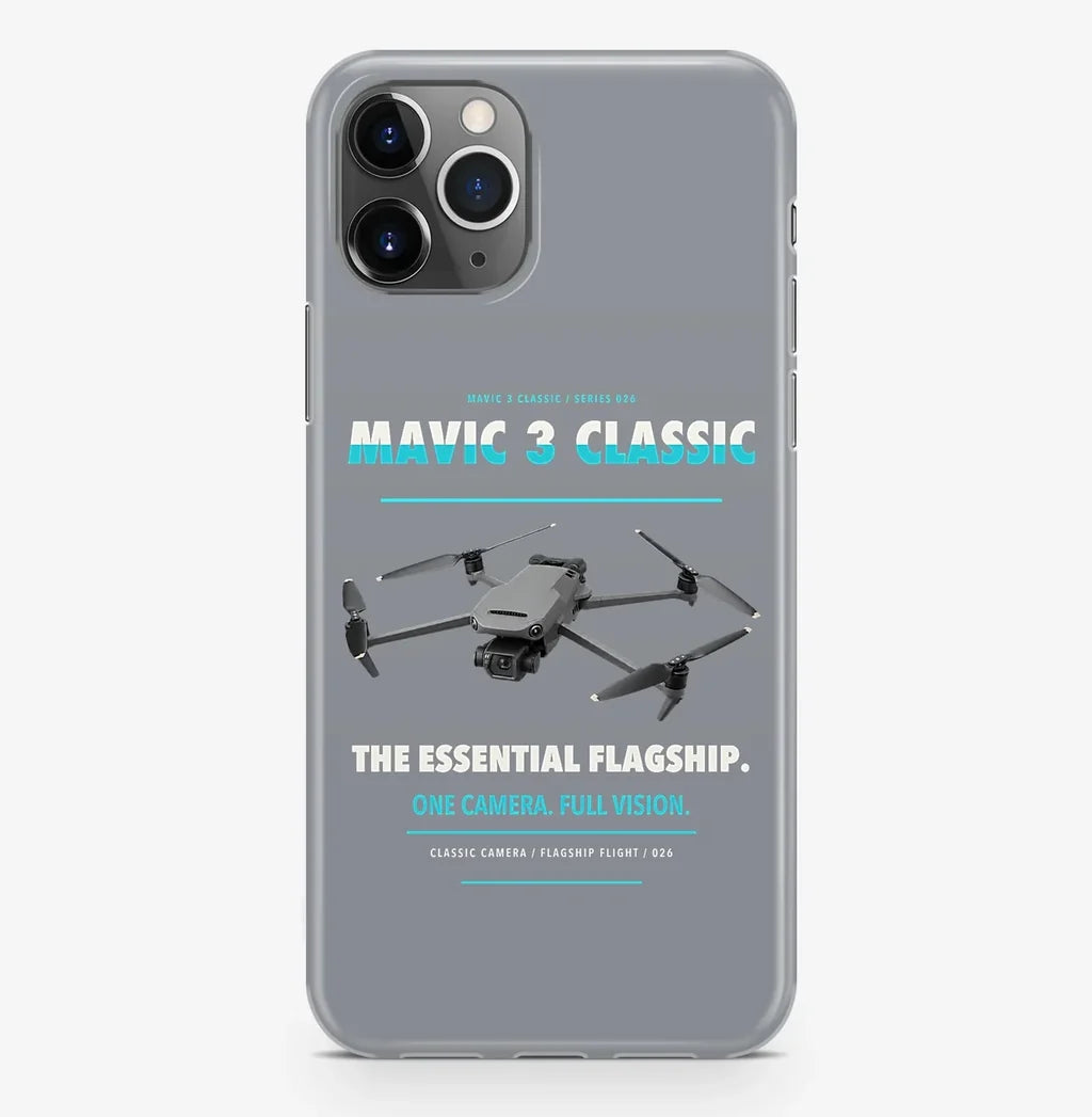 DJI Mavic 3 Classic Case ProMax design on gray iphone case promax