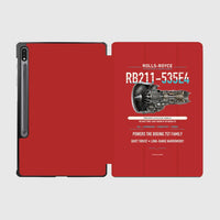 Thumbnail for RB211-535E4 design on red samsung tablet tablet case