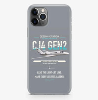 Thumbnail for Cessna Citation CJ4 Gen2 design on gray magsafe iphone case, for iPhone Pro Max
