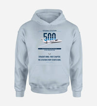 Thumbnail for Cessna Citation 500 - Citation I design on light blue double-side hoodie, single-side print