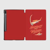 Thumbnail for Hospitality Above The Weather design on red samsung tablet tablet case