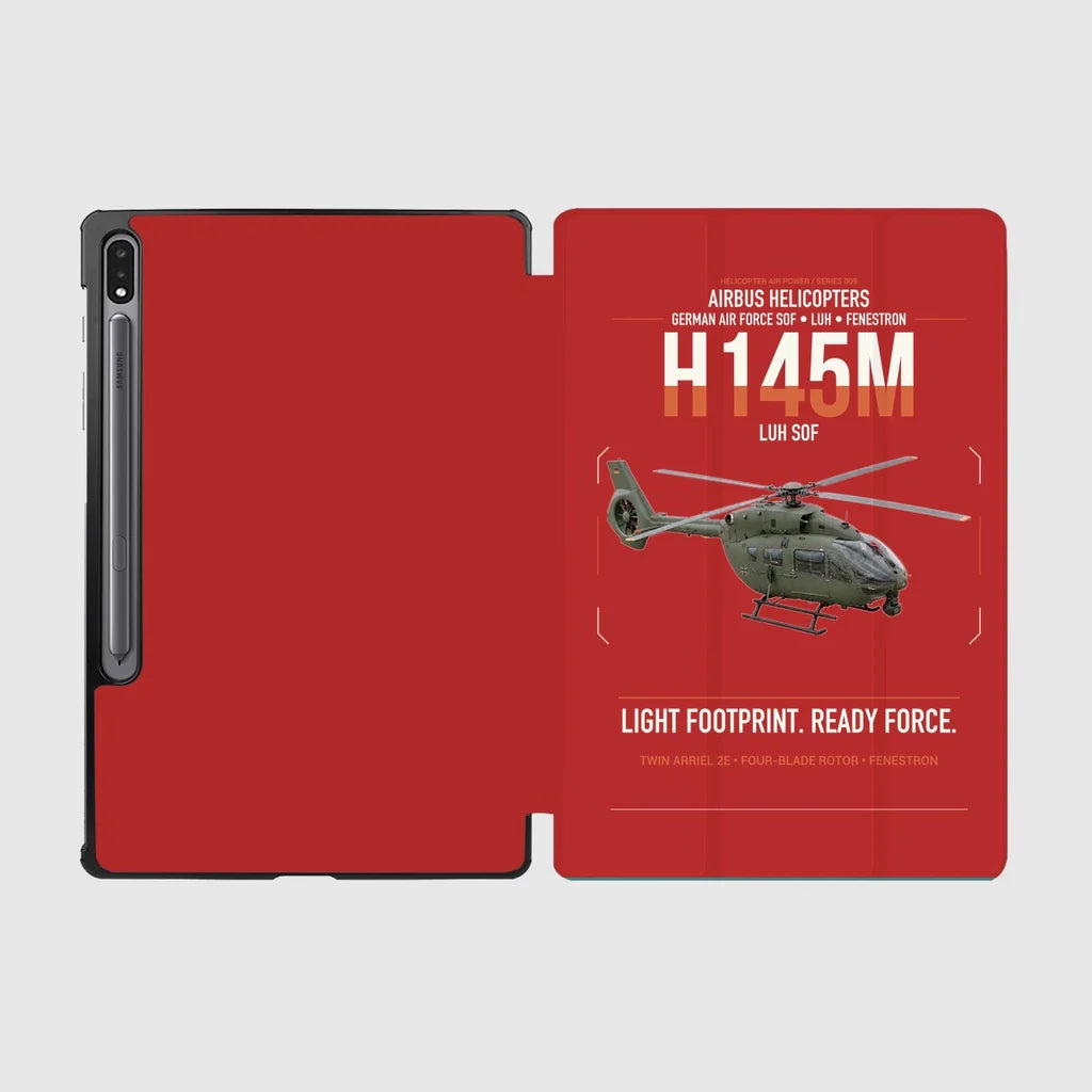 Airbus Helicopters H145M LUH SOF design on red samsung tablet tablet case