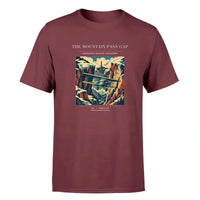 Thumbnail for VINTAGE G4253 - The Mountain Pass Gap - Premium T-Shirt design on darkred premium t shirt