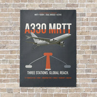 Thumbnail for Airbus A330 MRTT vertical canvas print - no frame - gray background