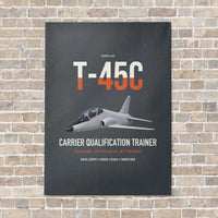 Thumbnail for T-45C Goshawk vertical canvas print - no frame - gray background