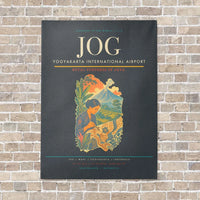 Thumbnail for Yogyakarta International Airport JOG vertical canvas print - no frame - gray background
