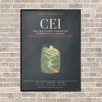 Thumbnail for Mae Fah Luang Chiang Rai International Airport CEI - Canvas Framed - Gray