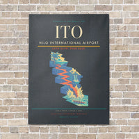 Thumbnail for Hilo International Airport ITO vertical canvas print - no frame - gray background