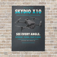 Thumbnail for Skydio X10 vertical canvas print - no frame - gray background