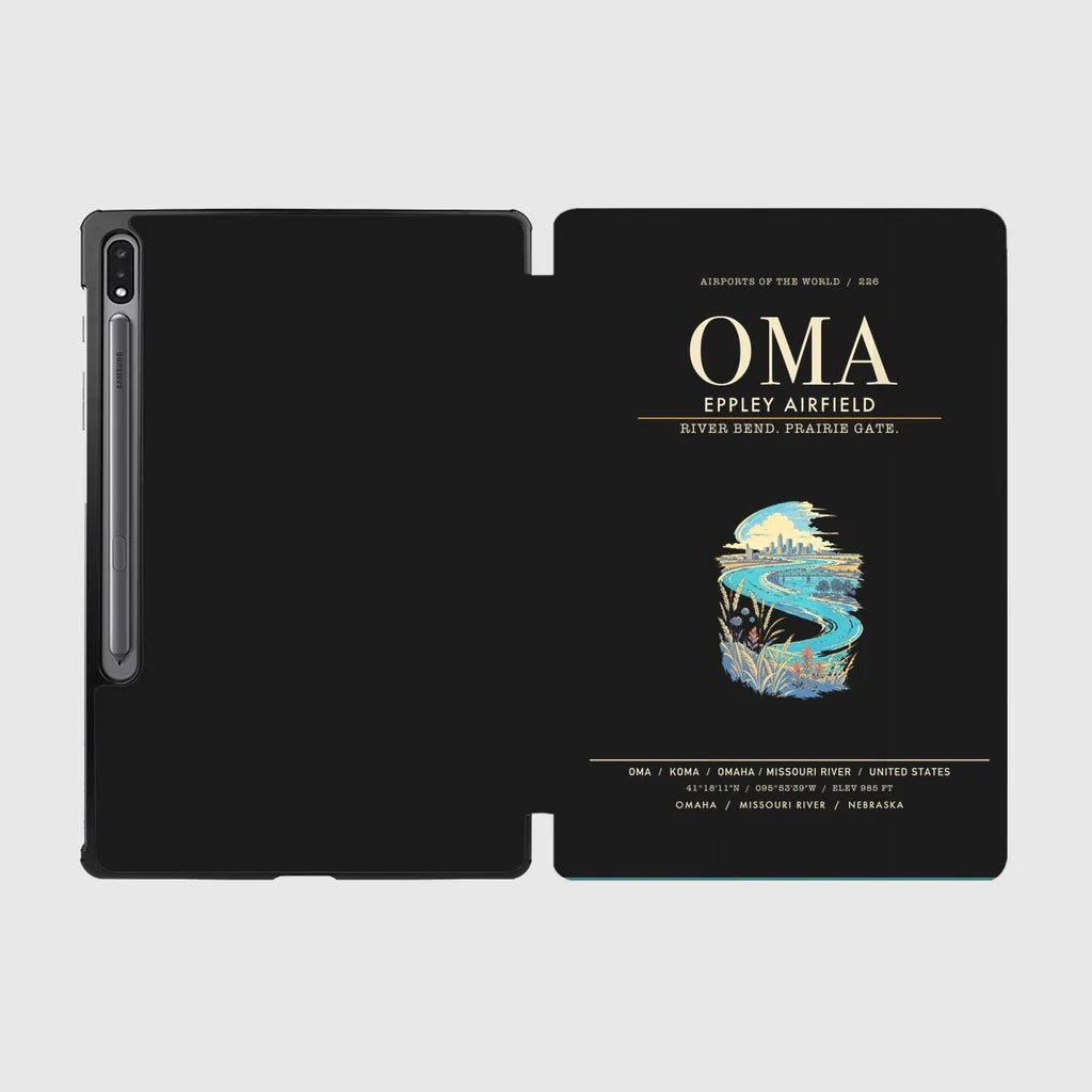 Omaha Eppley Airfield OMA - Black