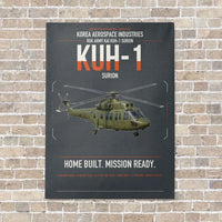 Thumbnail for Korea Aerospace Industries KUH-1 Surion vertical canvas print - no frame - gray background