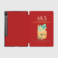 Thumbnail for Aktobe Airport (AKX) design on red samsung tablet tablet case