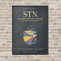 Thumbnail for London Stansted Airport STN - Canvas Framed - Gray