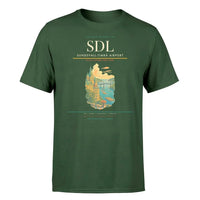 Thumbnail for Sundsvall-Timrå Airport (SDL) T-Shirt single-side front print in Dark Green | sundsvall-timrå-airport-sdl-double-side-t-shirt