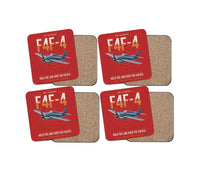 Thumbnail for F4F-4 Wildcat design on red 4 pieces set coaster