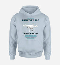 Thumbnail for DJI Phantom 3 Professional design on light blue hoodie single side